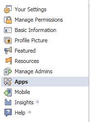 Apps in the left side bar