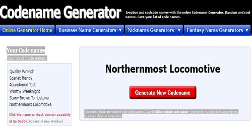 Codename Generator