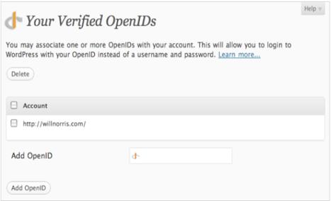 OpenID Comment Form plugin