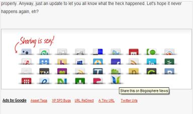 Preview of   SexyBookmarks extension