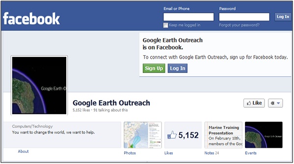 Earth Outreach Facebook