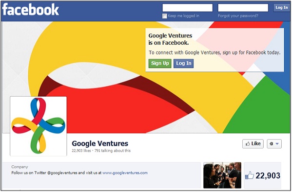 Google Ventures Facebook