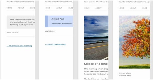 different single post templates
