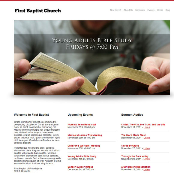 Simple Church WordPress Theme