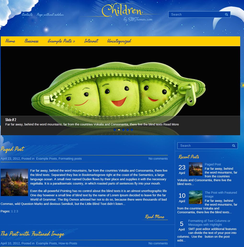 Children WordPress Theme