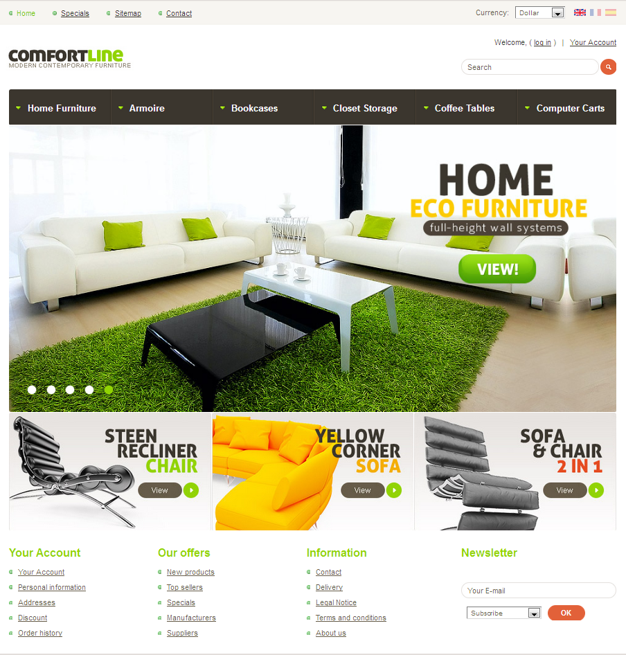 ComfortLine - Prestashop eCommerce Theme