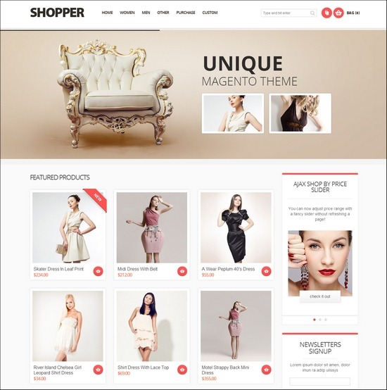 Shopper -Magento Responsive eCoomerce Theme