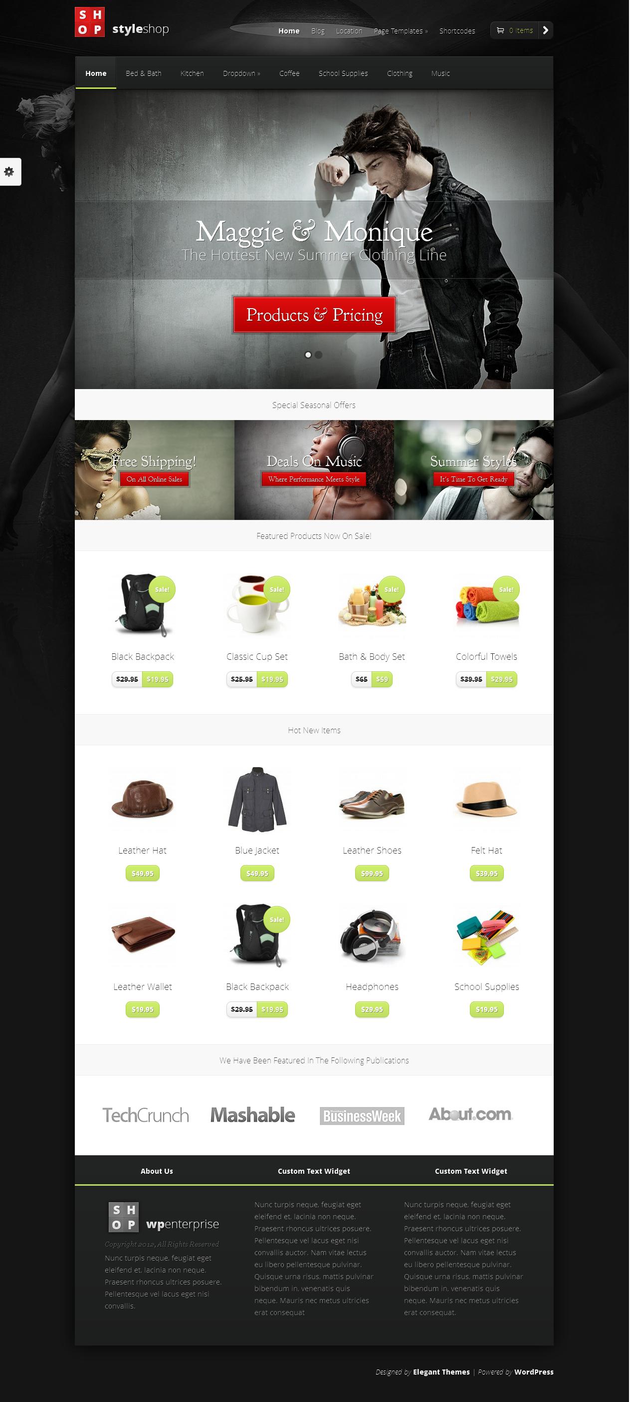 StyleShop - eCommerce Theme