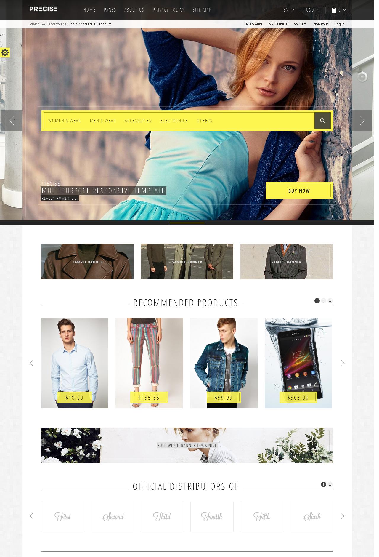 precise - Magento eCommerce Theme