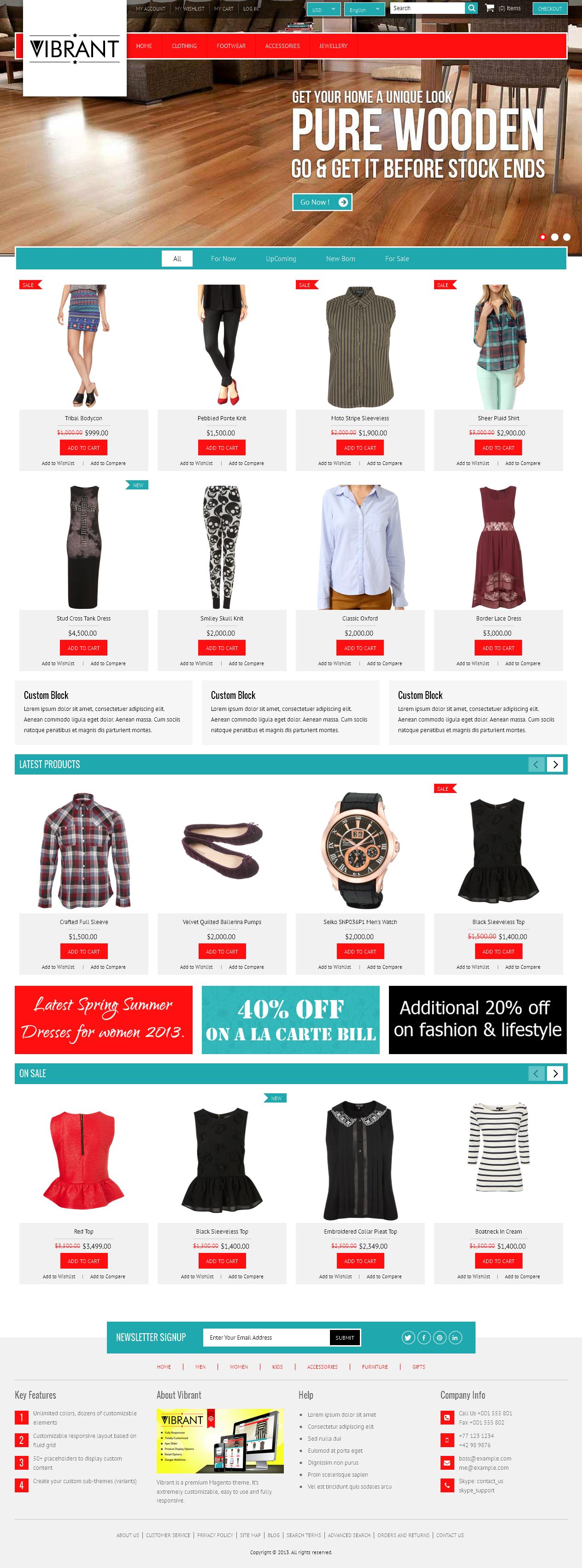 Vibrant - Magento eCommerce Theme