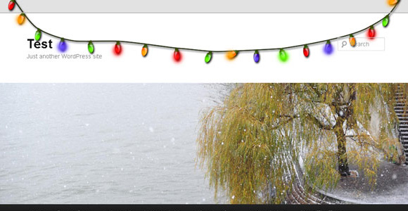 Xmas Lights wordpress plugin