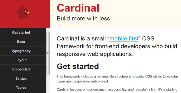 Cardinal Responsive Framework