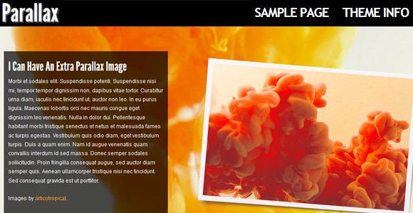 Parallax - WordPress parallax theme