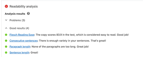 readability analysis
