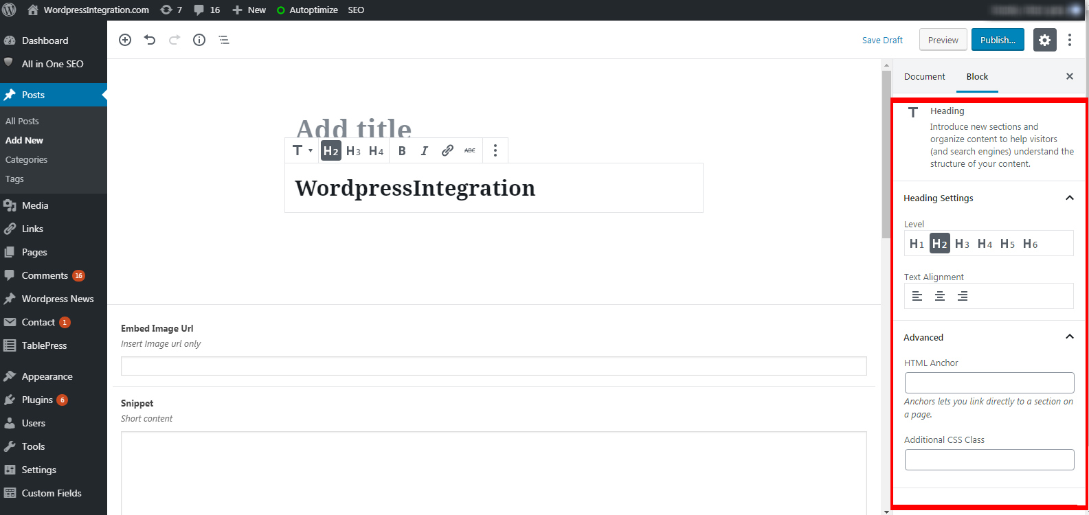 Creating WordPress Gutenberg Block