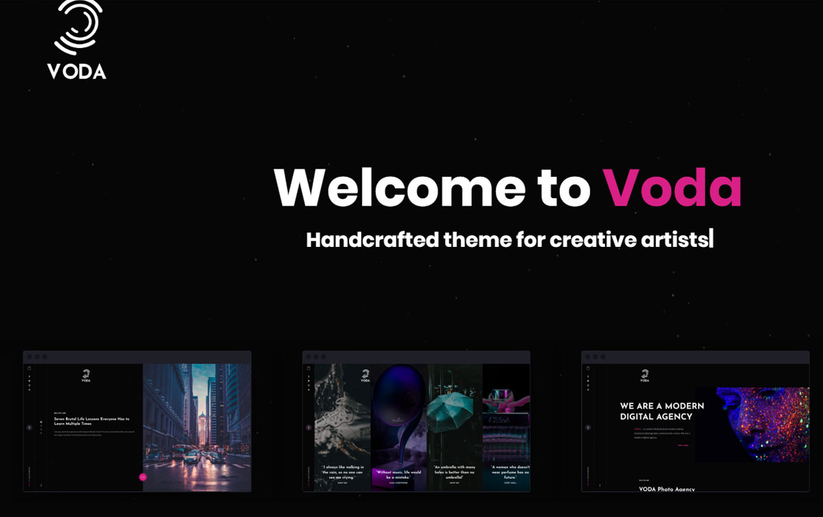 Voda WordPress Multilingual Theme