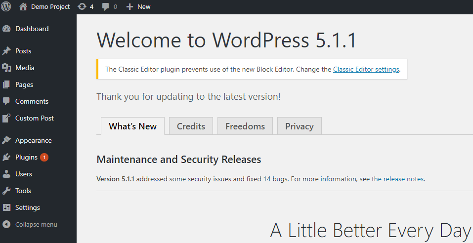 Update WordPress