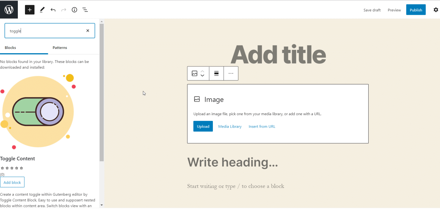 WordPress 5.5 - New Block Directory