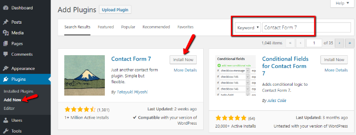Contact Form 7 Plugin